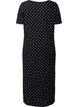 Robe midi en viscose à manches courtes, Black Dot, Packshot image number 1