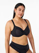 Soutien-gorge couvrant basic en maille, Noir, Model image number 0