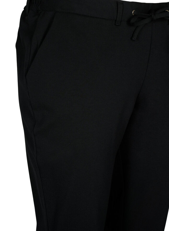 Capri-Hose aus Viskosemischung, Black, Packshot image number 2
