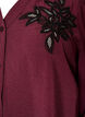 Hemdbluse mit aufgestickten Blumenapplikationen, Rot, Packshot image number 2