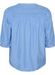 Blouse avec smock et manches 3/4, Bleu, Packshot image number 1