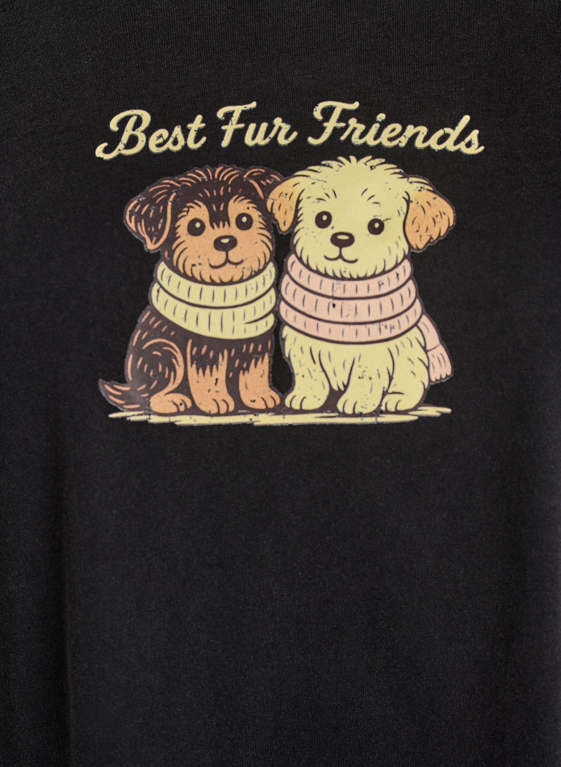 ZizziT-Shirt mit Hundeprint und Wasch-Optik, Grau, Packshot image number 2