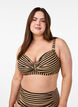 Bikinioberteil mit B&uuml;gel und Muster, Braun, Model image number 0
