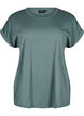 T-shirt &agrave; manches courtes en m&eacute;lange de coton, Vert, Packshot image number 0