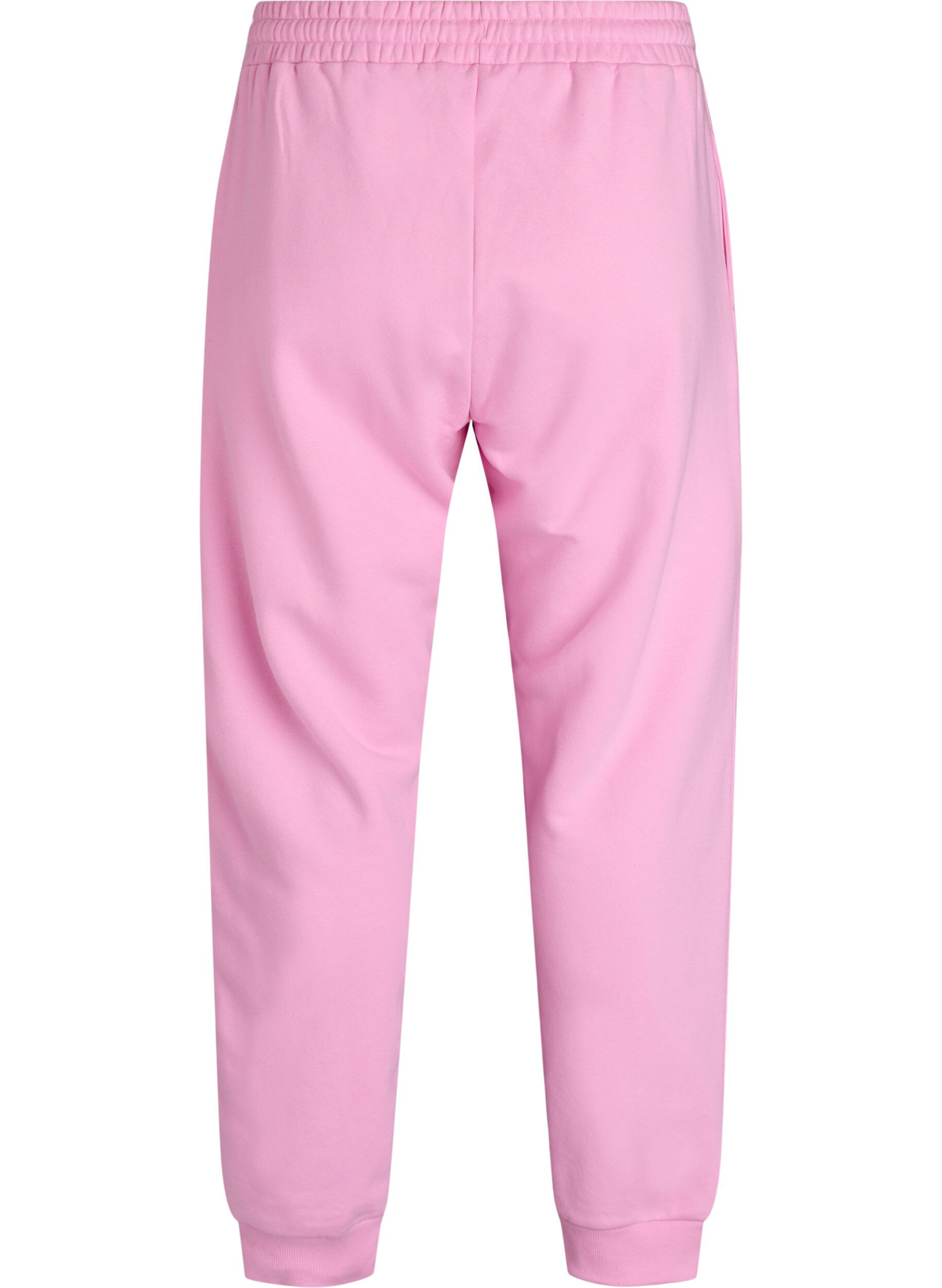 Zizzi Sweathose mit hoher Taille, Pink, Packshot image number 1