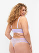 String en dentelle florale avec taille r&eacute;guli&egrave;re, Mauve, Model image number 1