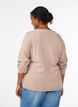 Cardigan &agrave; boutons ronds, Beige, Model image number 2