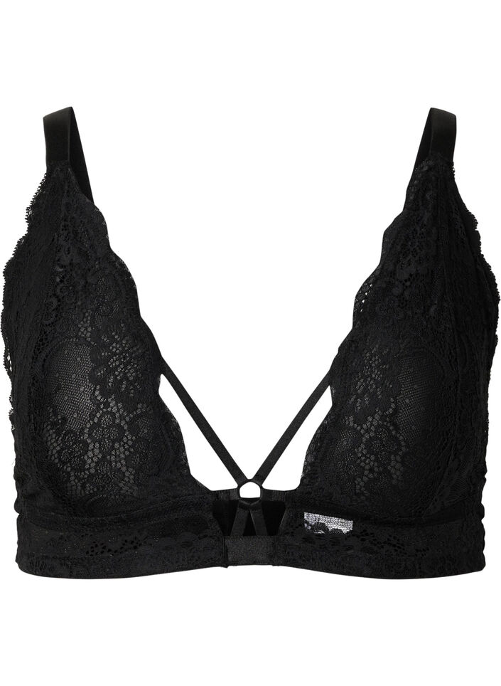 Soutien-gorge en dentelle, Black, Packshot image number 0