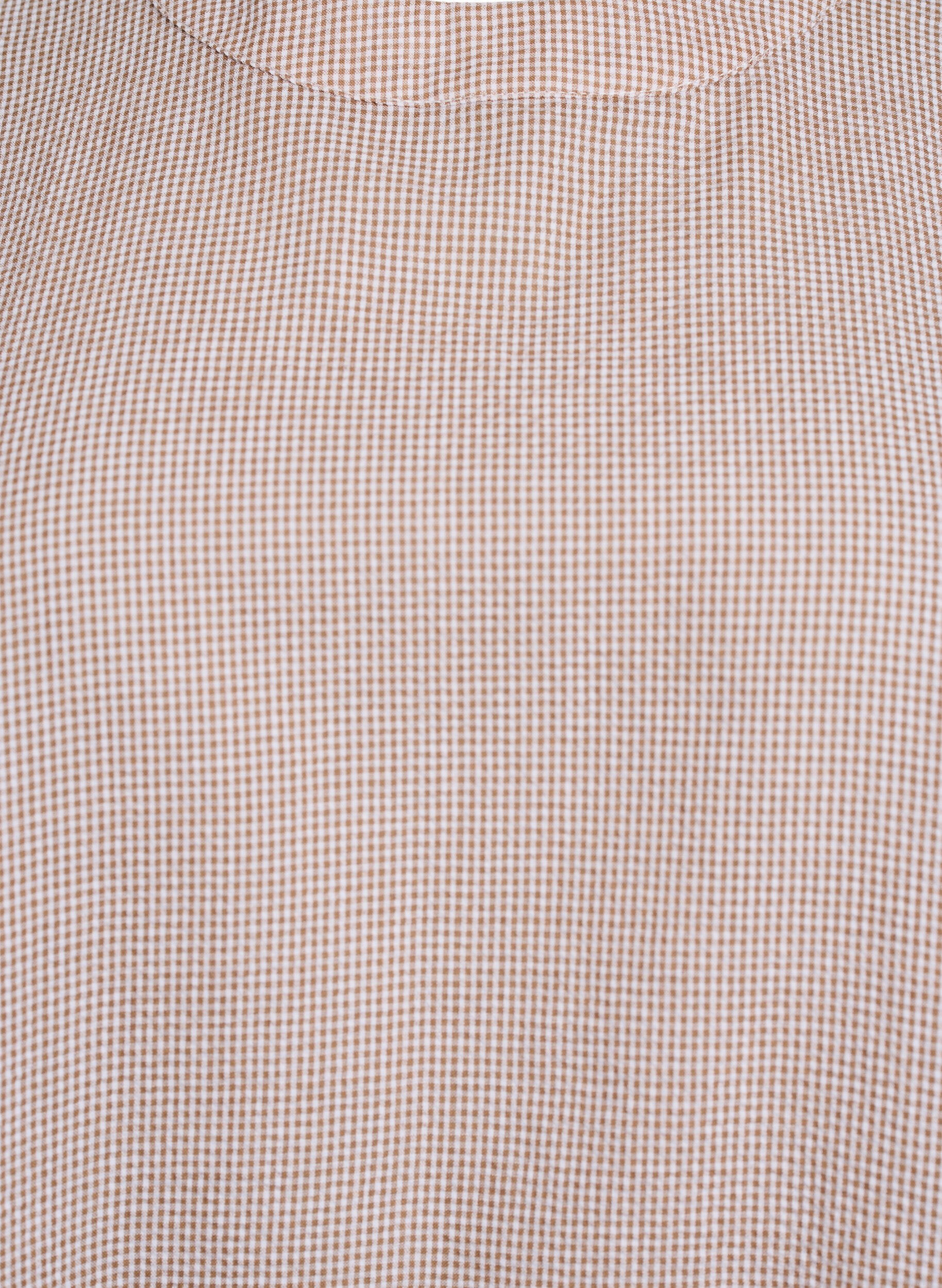 Zizzi Tunique coupe &eacute;vas&eacute;e &agrave; manches courtes ballon, Beige, Packshot image number 2