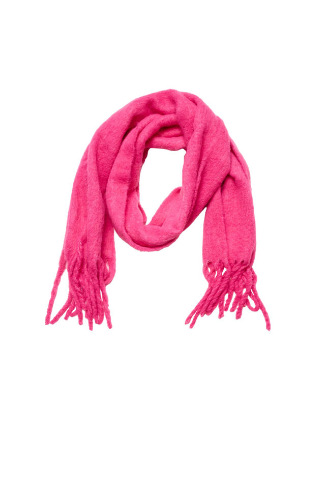 &Eacute;charpe douce &agrave; franges, Rose, Packshot image number 0