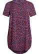 Kleid mit Aufdruck und kurzen &Auml;rmeln, Blau, Packshot image number 0