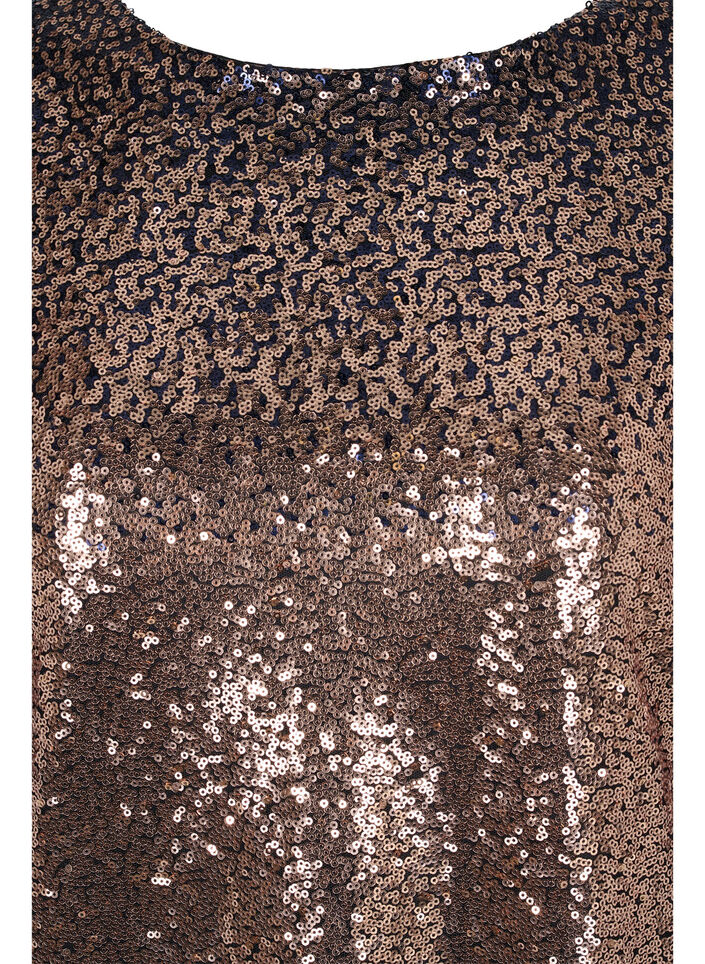 Robe à paillettes avec manches bouffantes, Evening Blue Cobber, Packshot image number 2