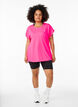 Einfarbiges Trainings-T-Shirt, Pink, Model image number 1