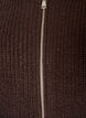 Cardigan en maille avec zip, Marron, Packshot image number 2