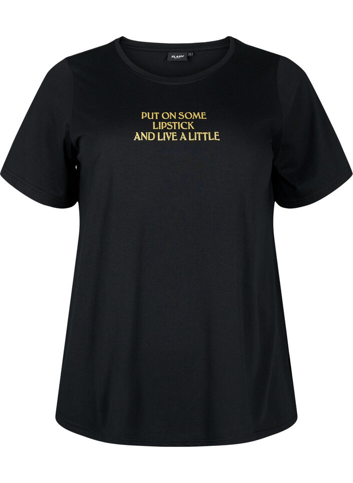 FLASH - T-Shirt mit Motiv, Black Lips, Packshot image number 0