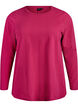 Top basic en jersey avec manches longues, Rose, Packshot image number 0