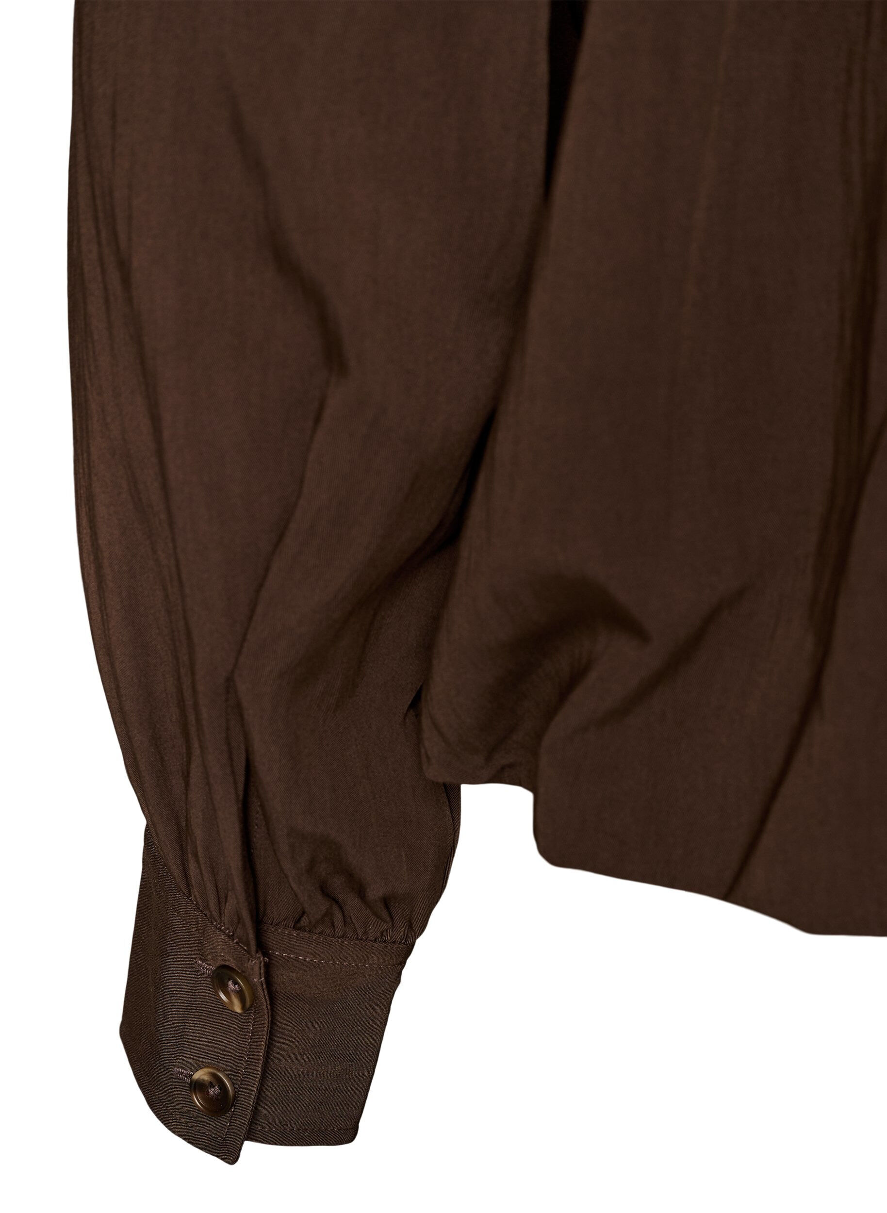 ZizziBluse mit Ballonform und verdecktem Rei&szlig;verschluss, Braun, Packshot image number 3