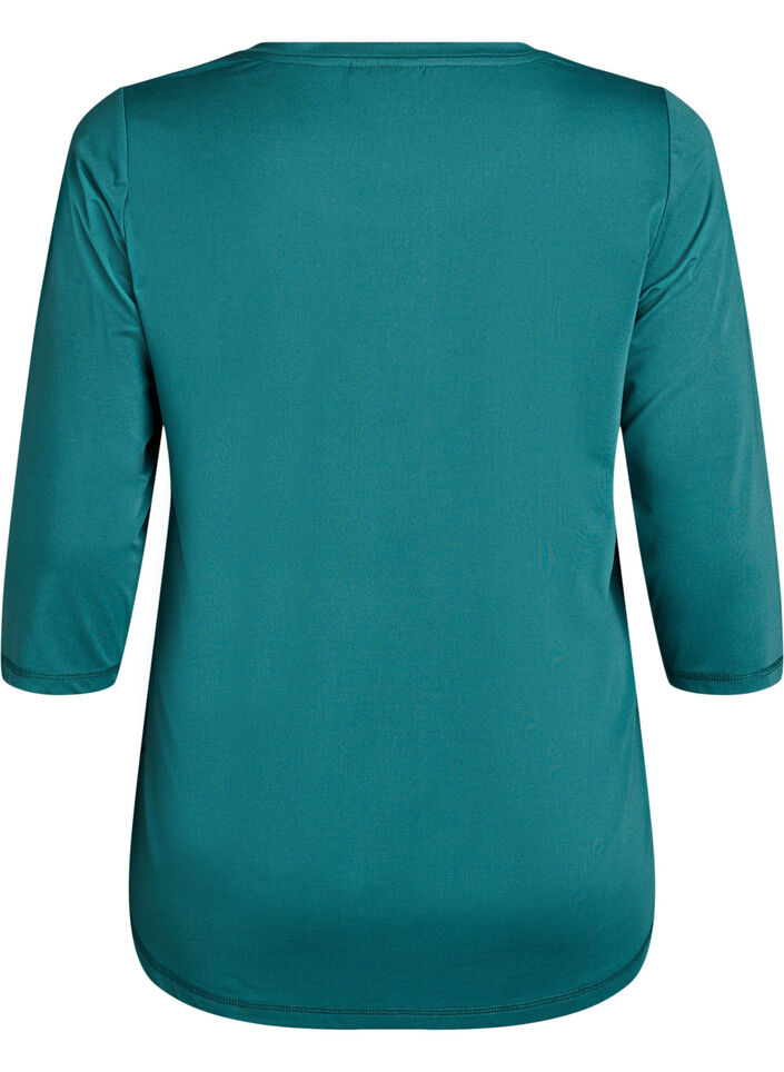 Trainingsshirt mit 3/4-&Auml;rmeln, Gr&uuml;n, Packshot image number 1