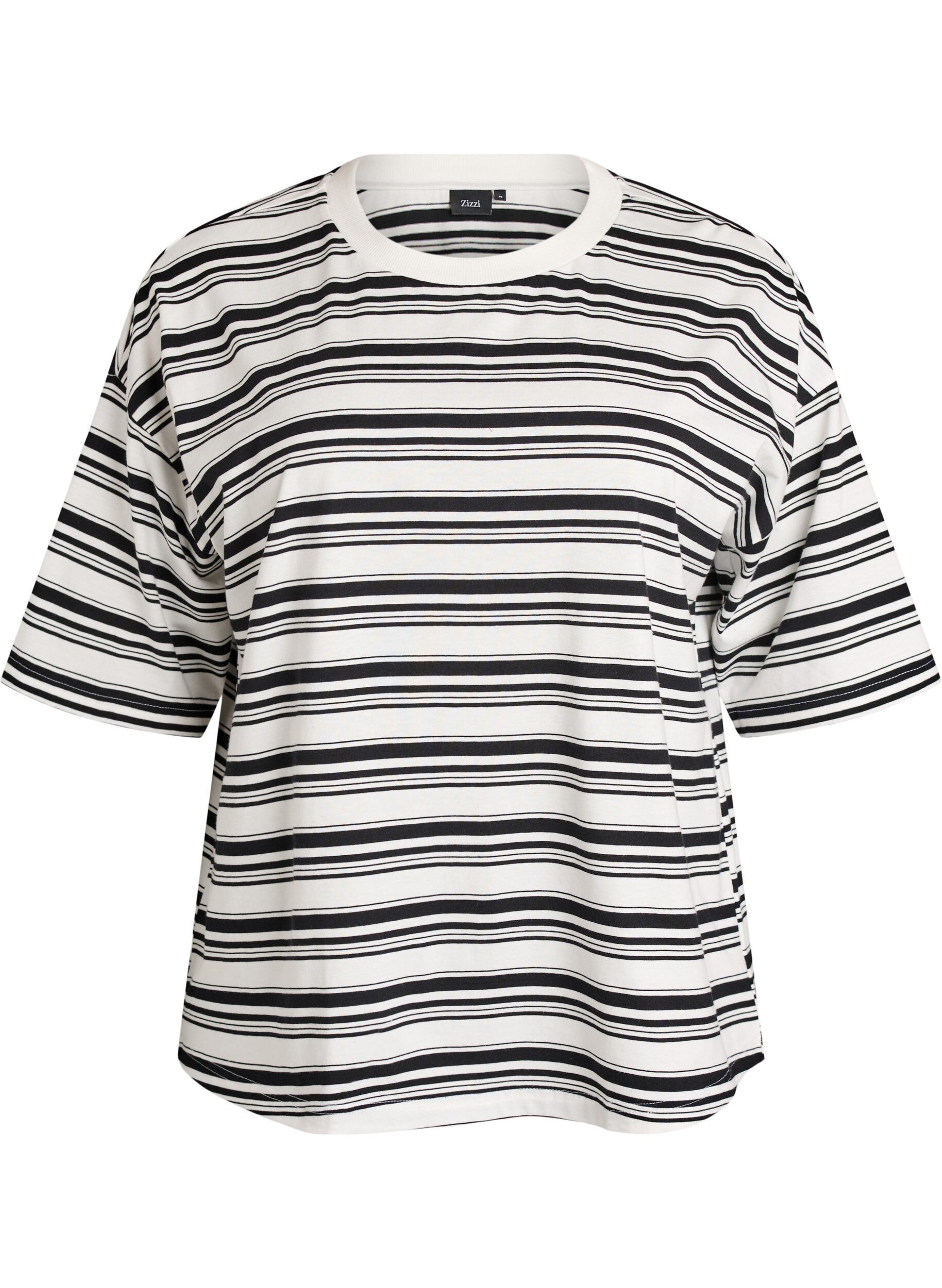 T-shirt boxy &agrave; rayures