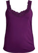 Top aus Viskose mit Spitze, Lila, Packshot image number 0