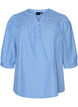 Blouse avec smock et manches 3/4, Bleu, Packshot image number 0