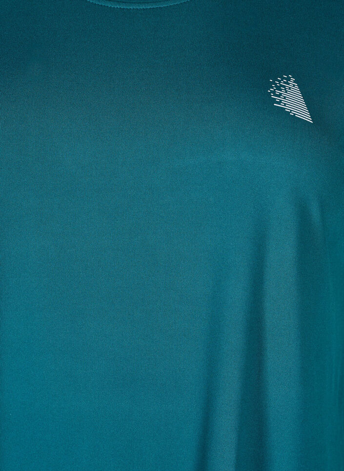 T-shirt long de sport, Vert, Packshot image number 2