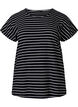 T-shirt en coton à rayures, Black W. Stripe, Packshot image number 0