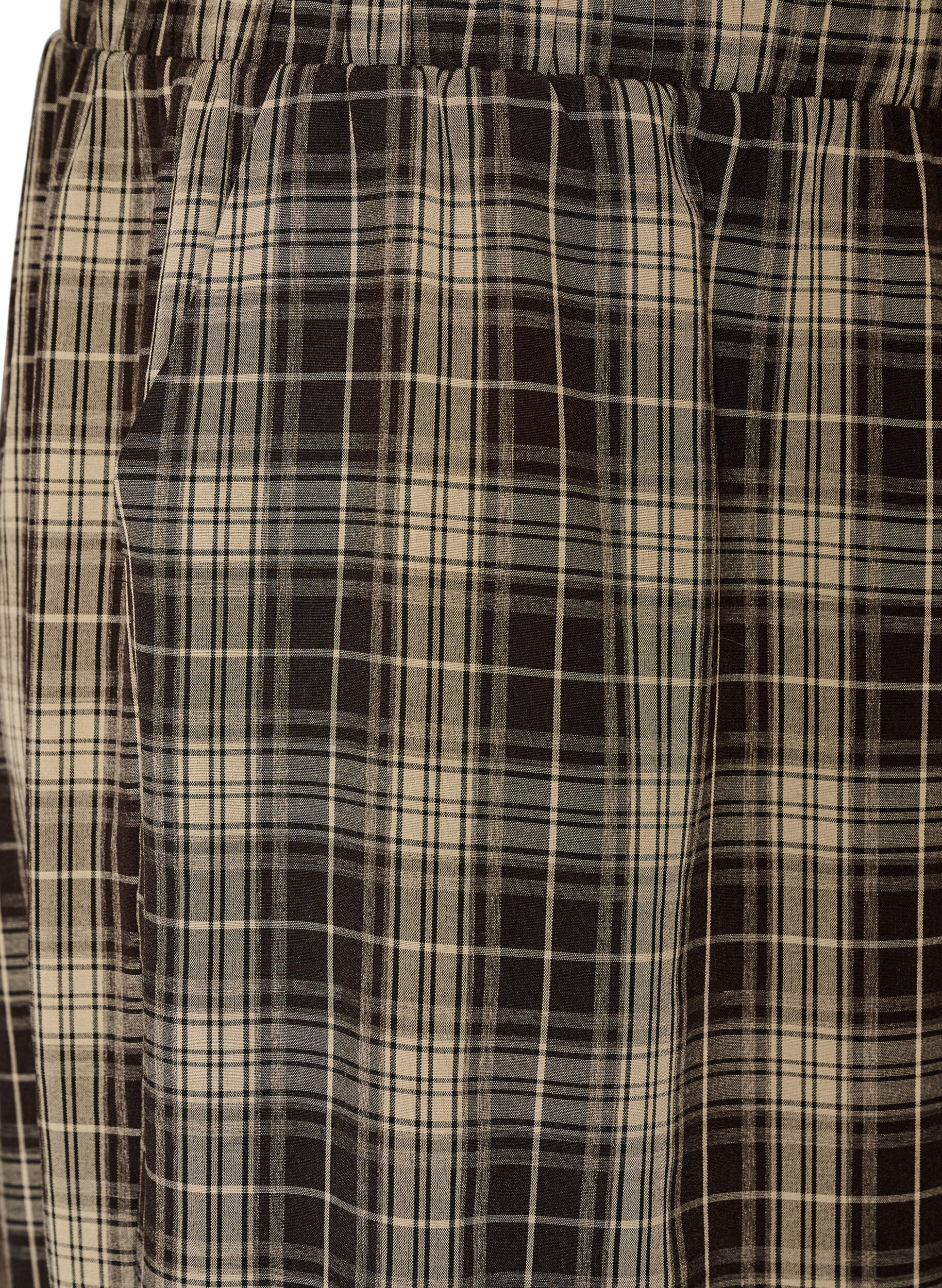 ZizziKarierte Ballonhose mit hoher Taille, Gr&uuml;n, Packshot image number 2