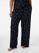 Bas de pyjama c&ocirc;tel&eacute; &agrave; imprim&eacute; floral, Noir, Model image number 3