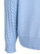 Cardigan en maille torsad&eacute;e avec boutons dor&eacute;s, Bleu, Packshot image number 3