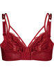 Soutien-gorge embo&icirc;tant avec dentelle et doubles bretelles, Noir, Packshot image number 1