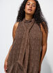 Robe midi en mousseline &agrave; imprim&eacute; l&eacute;opard avec ceinture &agrave; nouer, Marron, Model image number 2