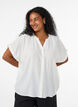 Bluse aus Viskose mit Kn&ouml;pfen und Struktur, Vanille, Model image number 0