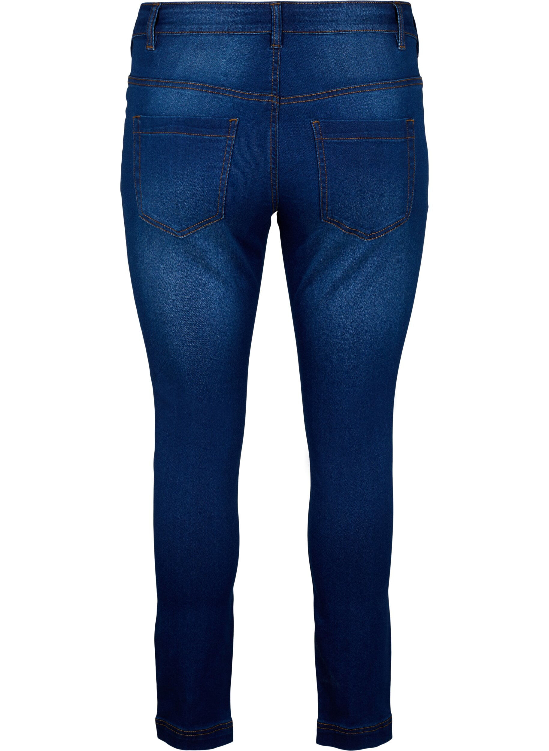Zizzi Viona Jeans mit normaler Taille, Blau, Packshot image number 1