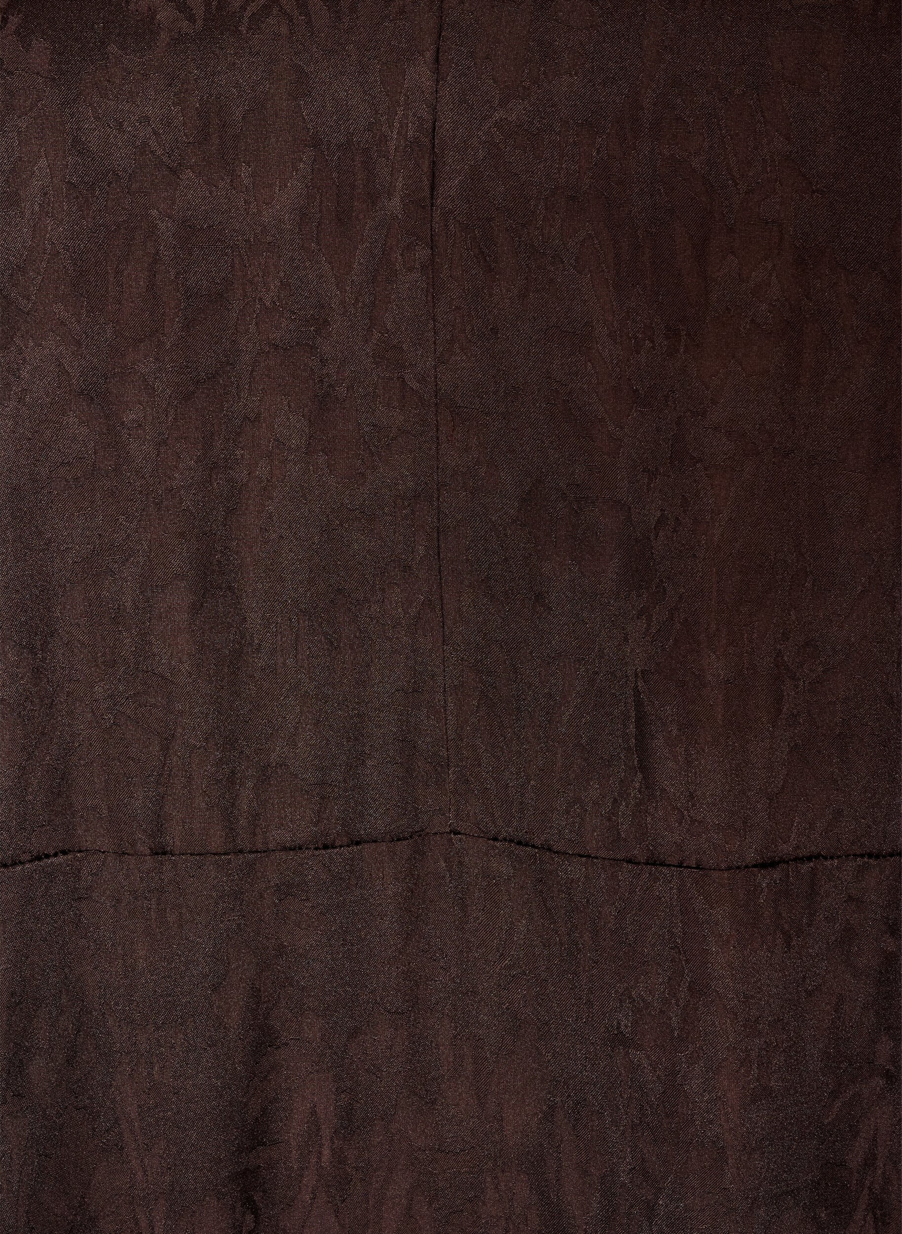 ZizziMidikleid aus Jacquard mit Paisleymuster und Fl&uuml;gel&auml;rmeln, Braun, Packshot image number 2