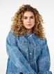 Veste en jean à fleurs, Light Blue Denim, Model image number 2