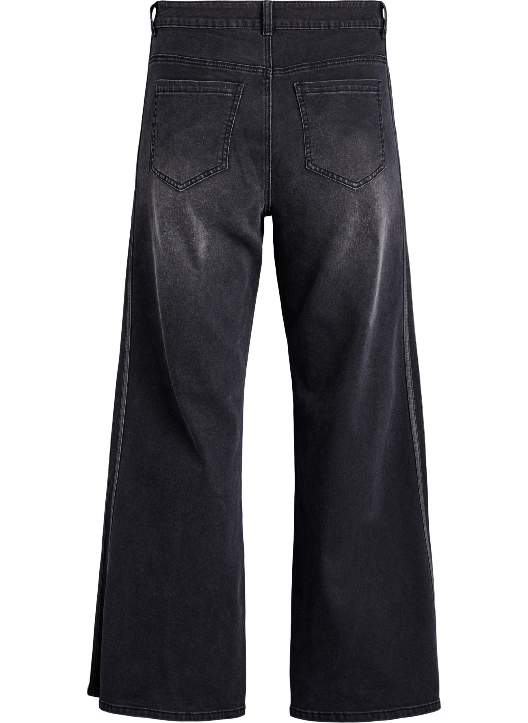 ZizziJeans in weiter Passform mit vertikalen Denimdetails, Grau, Packshot image number 1