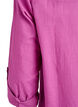 Hemdbluse aus Baumwolle mit V-Ausschnitt, Pink, Packshot image number 3
