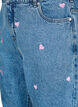 Jeans Mille coupe Mom avec broderies, Bleu Clair, Packshot image number 2