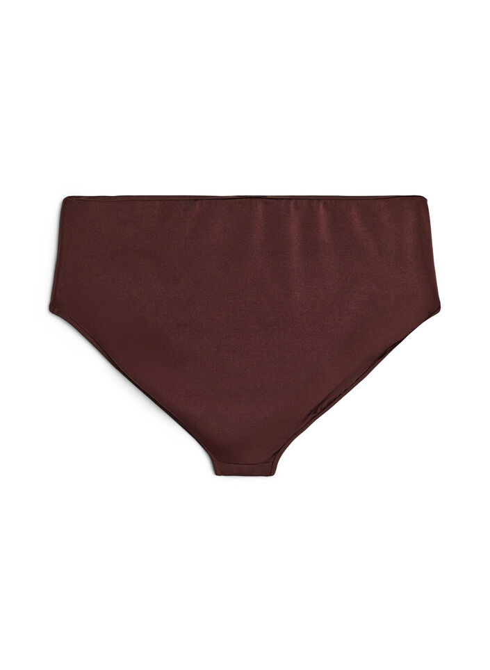 Bas de bikini r&eacute;versible taille standard, Marron, Packshot image number 1
