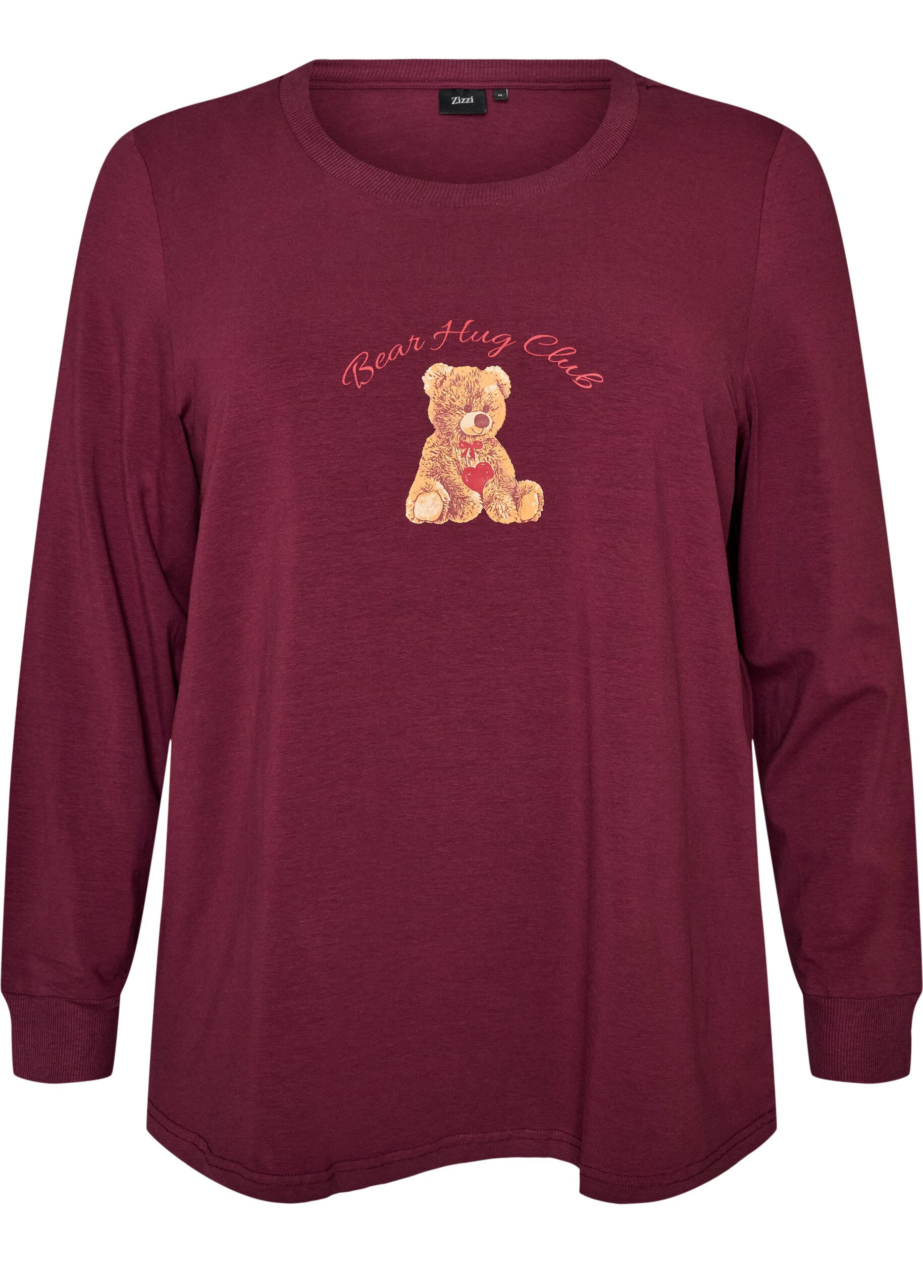 ZizziNachtbluse mit Print, 2421, Packshot image number 0