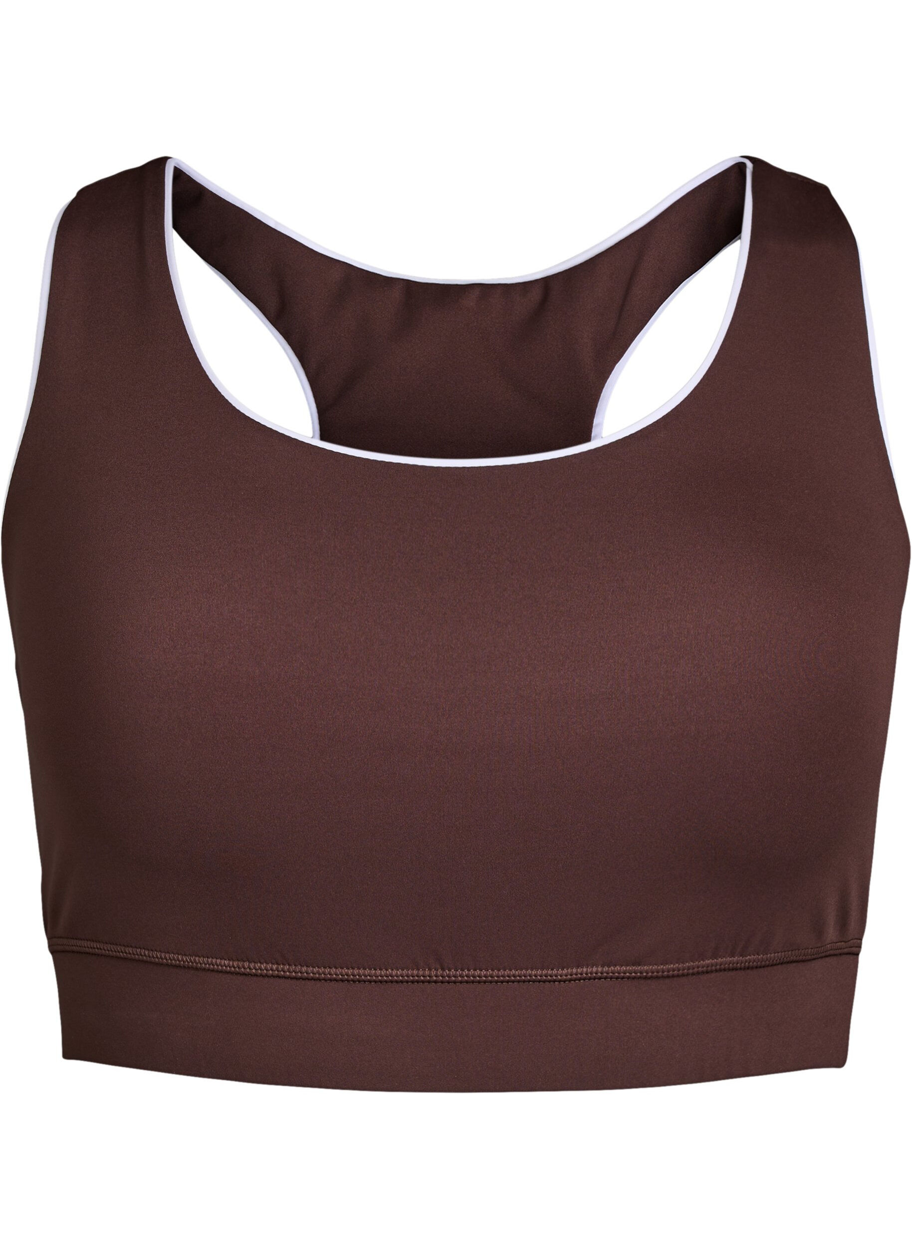 Zizzi Brassi&egrave;re de sport &agrave; dos nageur avec finitions contrastantes, Marron, Packshot image number 0