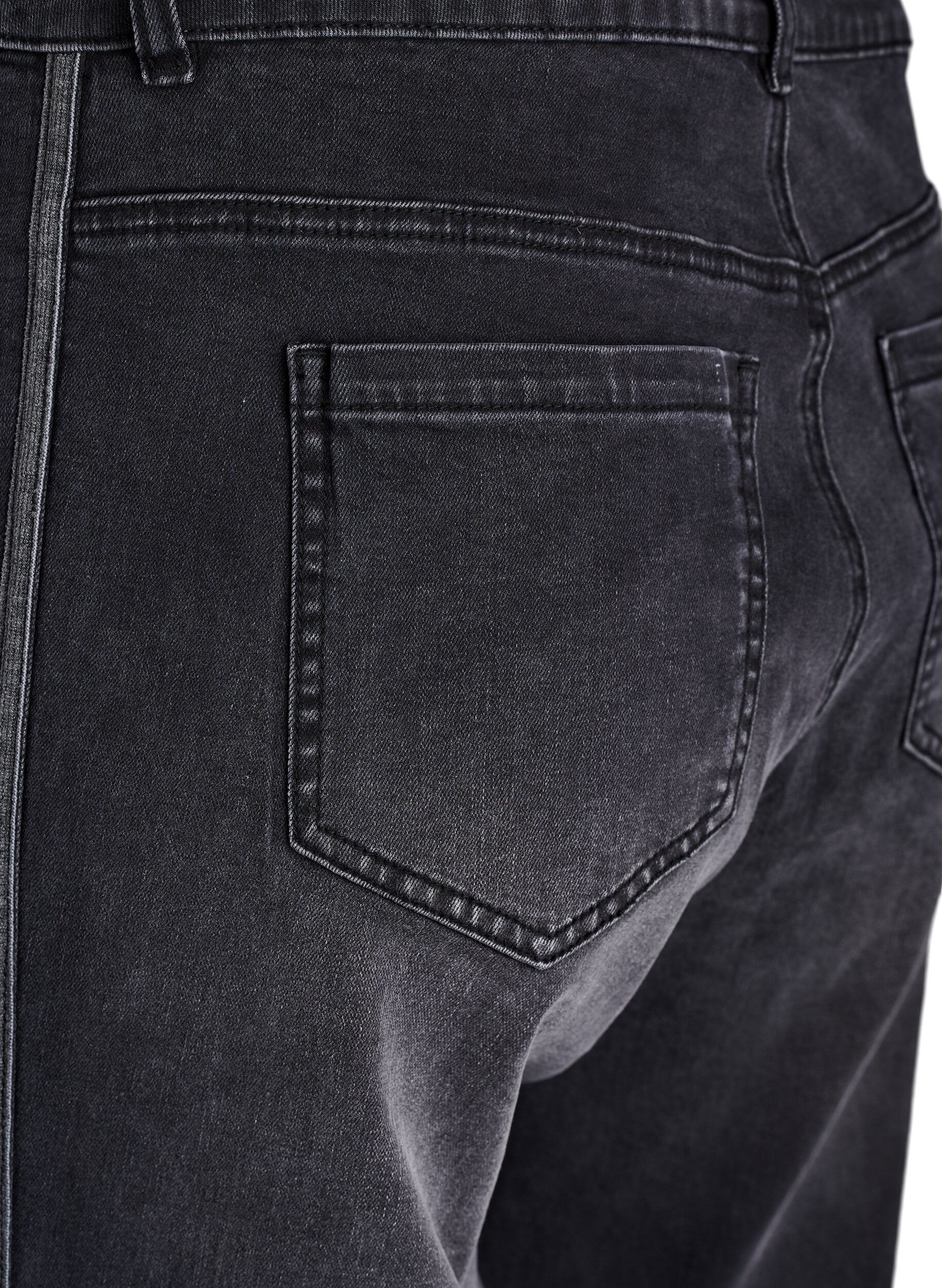 ZizziJeans in weiter Passform mit vertikalen Denimdetails, Grau, Packshot image number 3