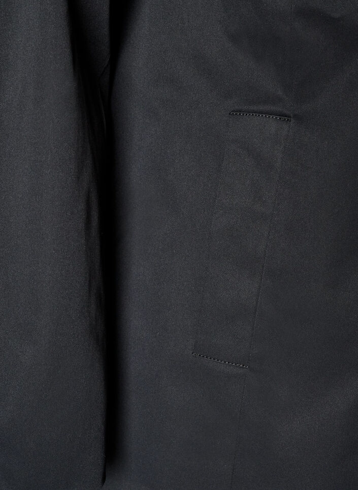Fr&uuml;hlingsjacke aus wasserabweisendem Material mit A-Linie, Schwarz, Packshot image number 3