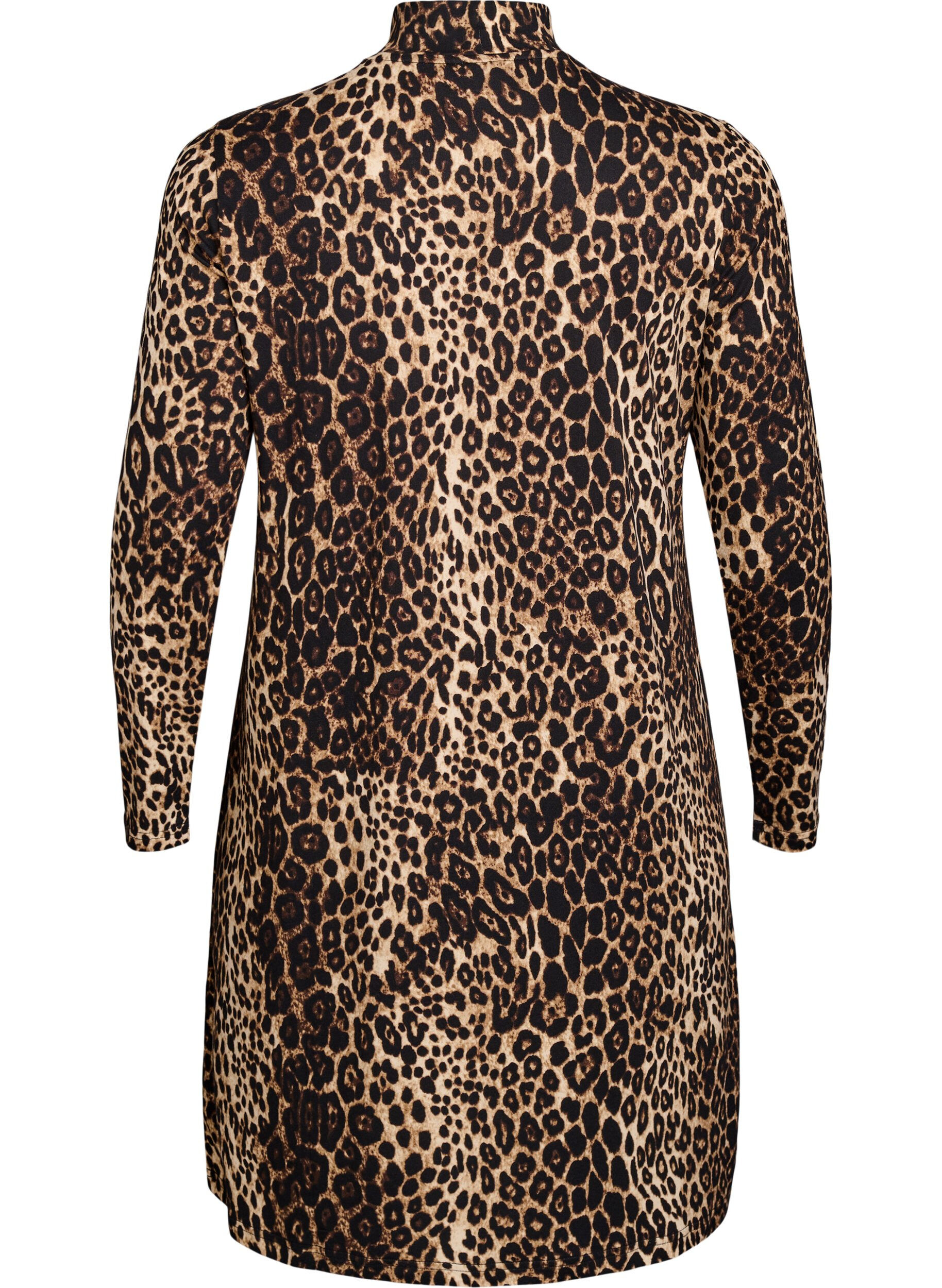 Zizzi FLASH - Robe &agrave; manches longues avec col roul&eacute;, Noir, Packshot image number 1