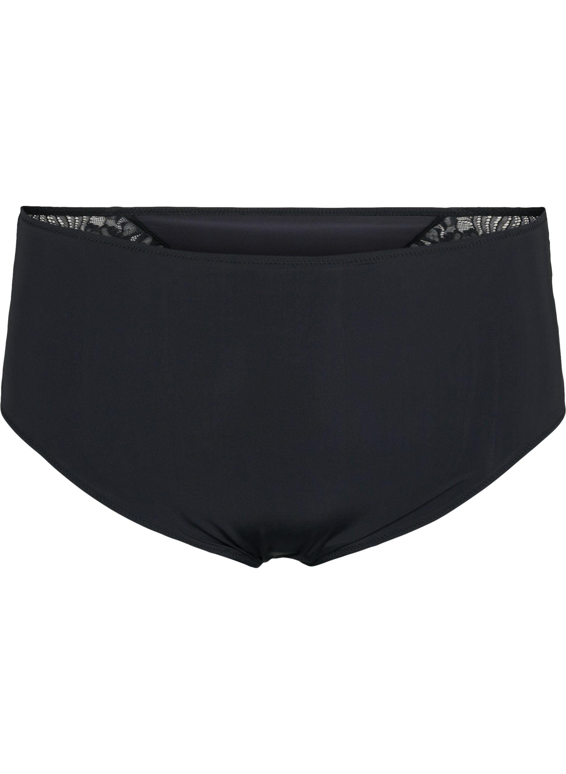 Zizzi Support the breasts &ndash; Slip mit Spitze, Black, Packshot image number 0