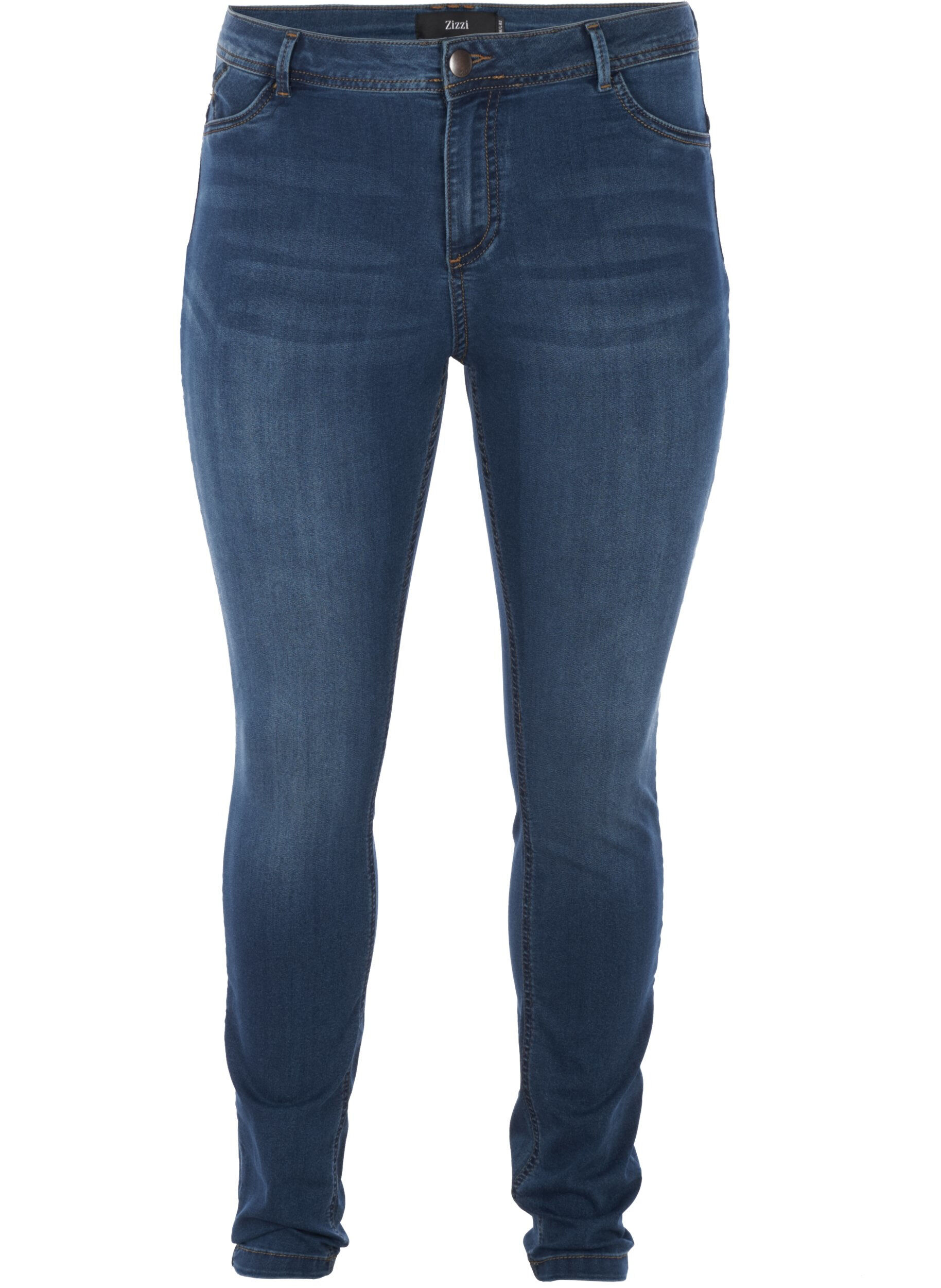 Zizzi Jean Amy super slim &agrave; taille haute, Bleu, Packshot image number 0