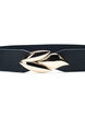 Ceinture élastique à la taille avec boucle dorée, Black w. Gold Buckle, Packshot image number 1