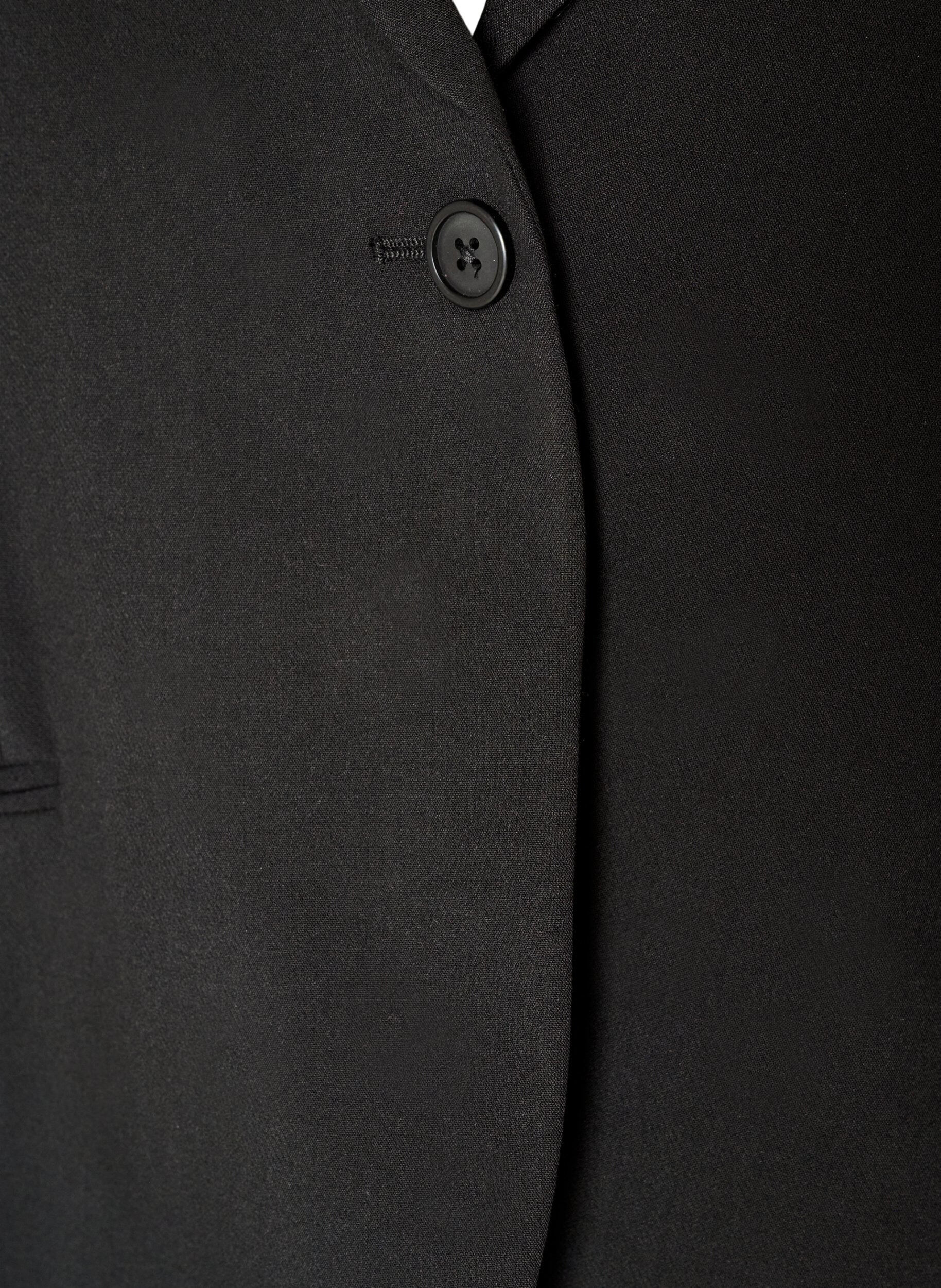 ZizziBlazer classique &agrave; fermeture &agrave; un bouton, Noir, Packshot image number 2