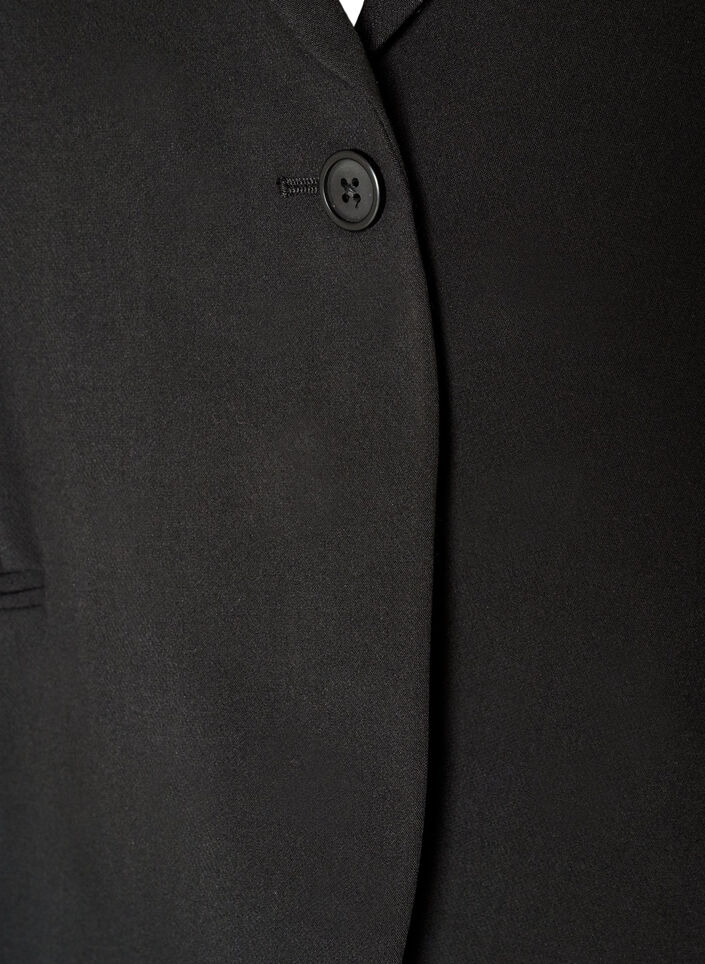 Blazer classique &agrave; fermeture &agrave; un bouton, Noir, Packshot image number 2